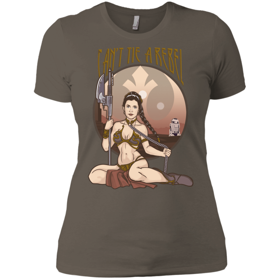 T-Shirts Warm Grey / X-Small Can't Tie a Rebel Women's Premium T-Shirt