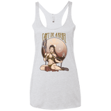 T-Shirts Heather White / X-Small Can't Tie a Rebel Women's Triblend Racerback Tank