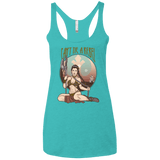 T-Shirts Tahiti Blue / X-Small Can't Tie a Rebel Women's Triblend Racerback Tank