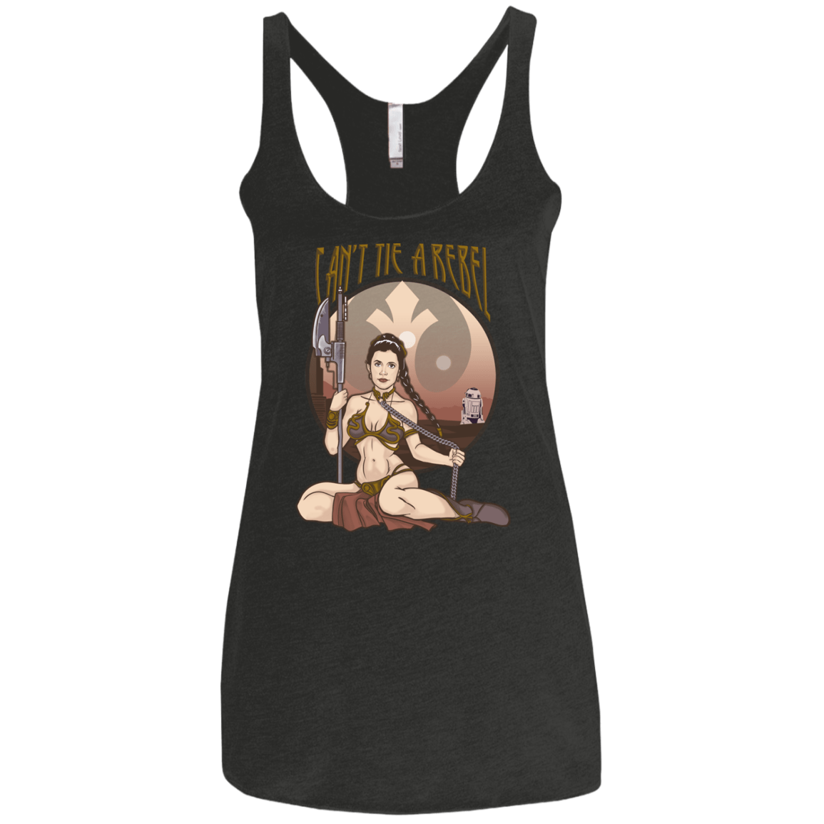 T-Shirts Vintage Black / X-Small Can't Tie a Rebel Women's Triblend Racerback Tank