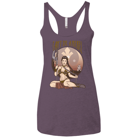 T-Shirts Vintage Purple / X-Small Can't Tie a Rebel Women's Triblend Racerback Tank