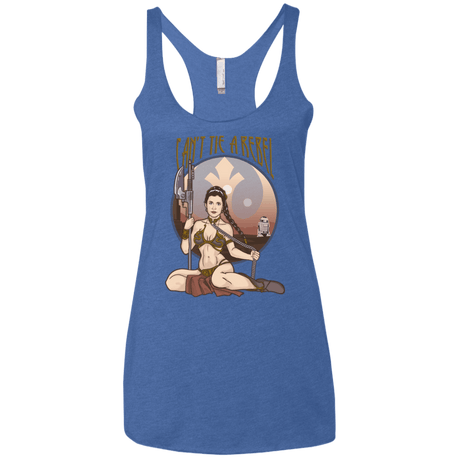 T-Shirts Vintage Royal / X-Small Can't Tie a Rebel Women's Triblend Racerback Tank