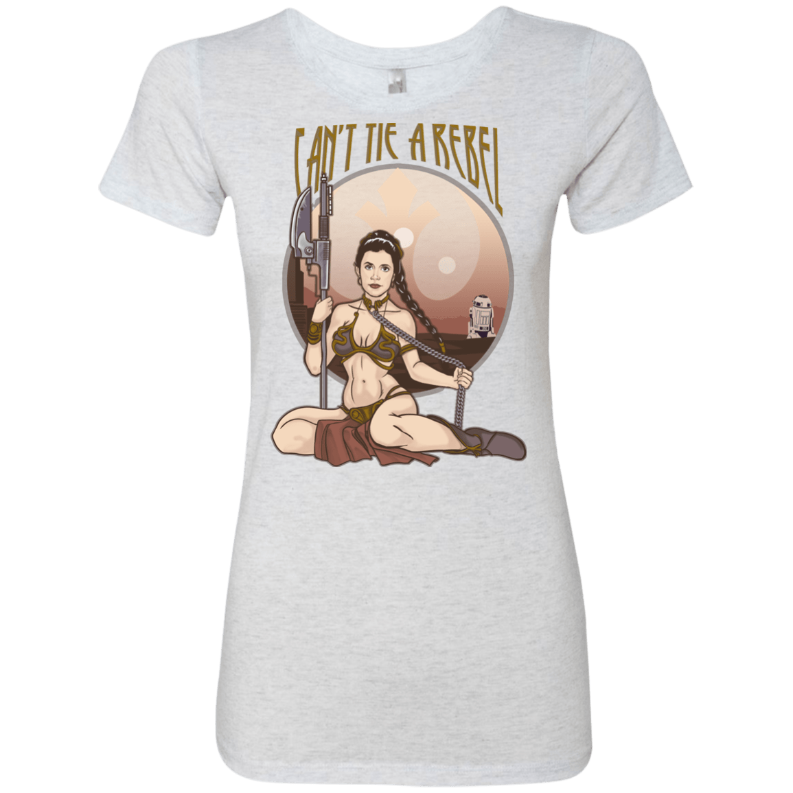 T-Shirts Heather White / Small Can't Tie a Rebel Women's Triblend T-Shirt