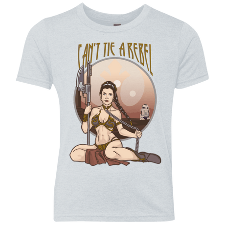T-Shirts Heather White / YXS Can't Tie a Rebel Youth Triblend T-Shirt