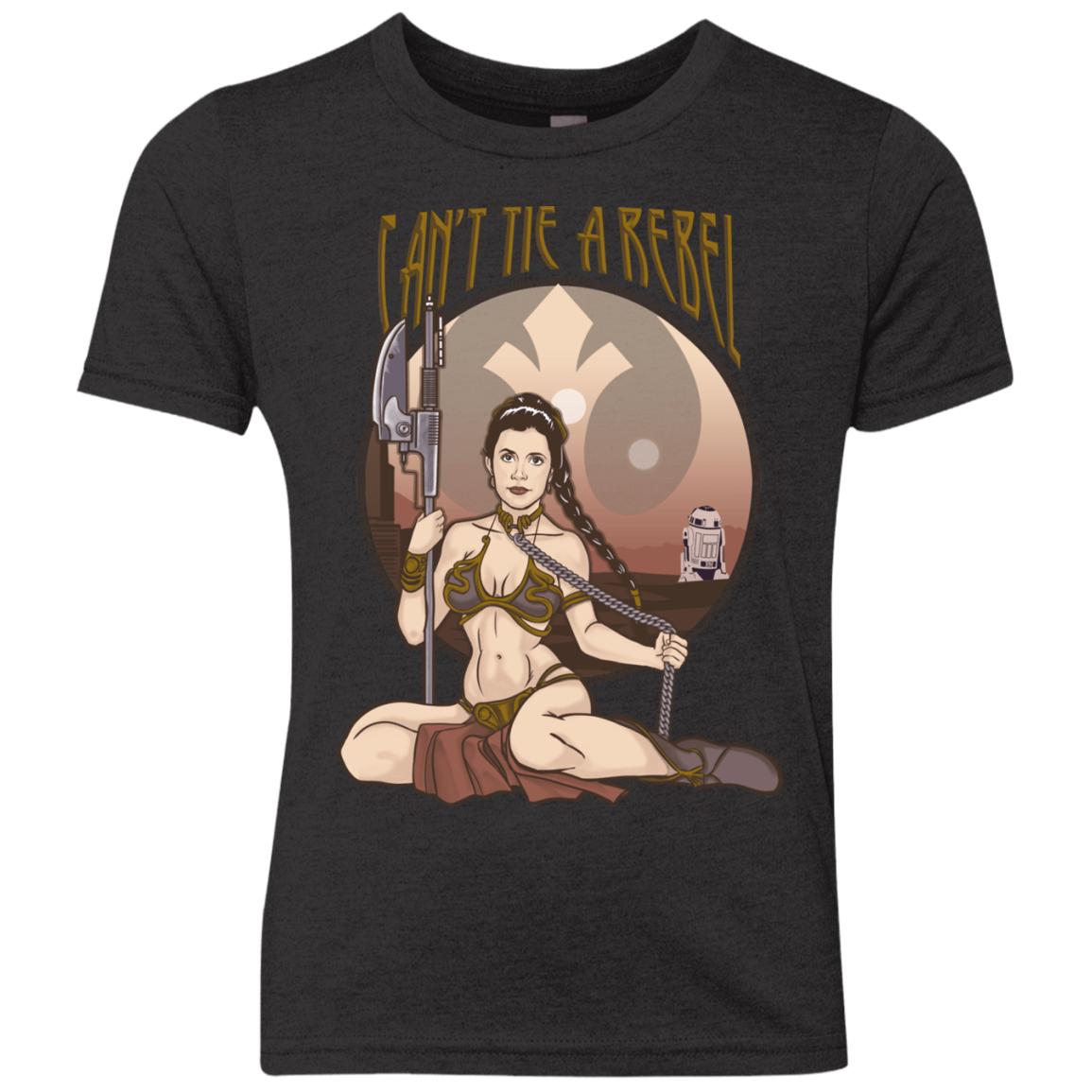 T-Shirts Vintage Black / YXS Can't Tie a Rebel Youth Triblend T-Shirt