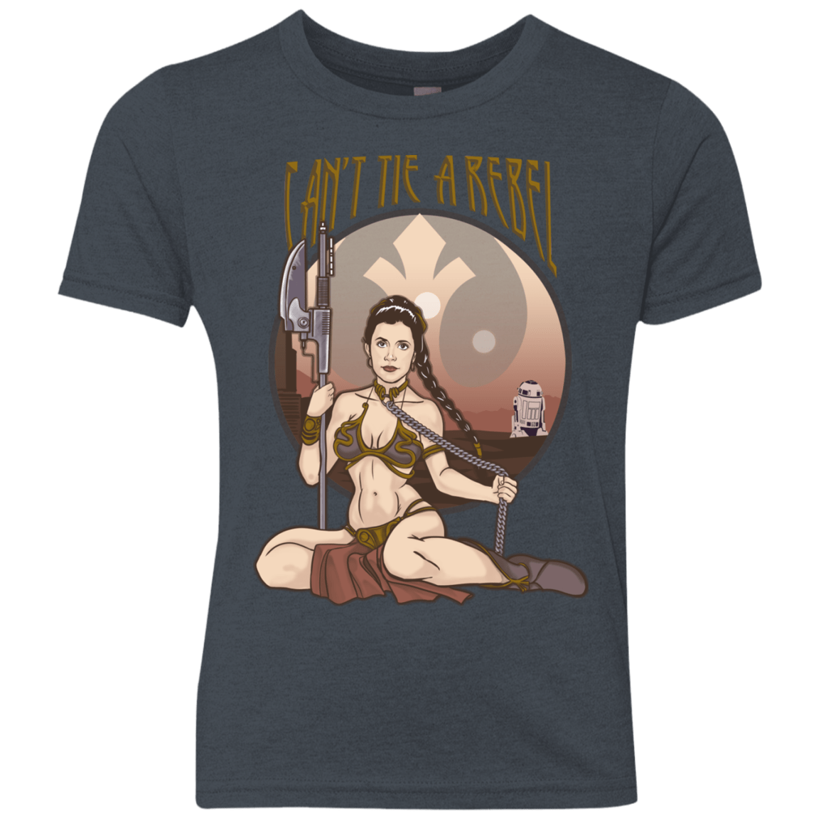 T-Shirts Vintage Navy / YXS Can't Tie a Rebel Youth Triblend T-Shirt