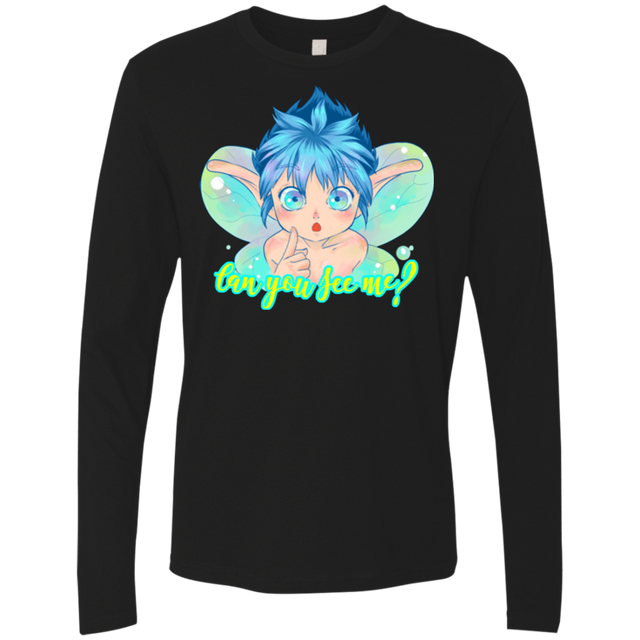 T-Shirts Black / Small Can you see me Men's Premium Long Sleeve