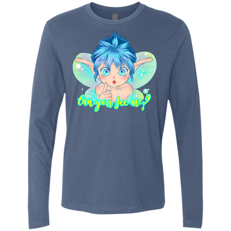 T-Shirts Indigo / Small Can you see me Men's Premium Long Sleeve