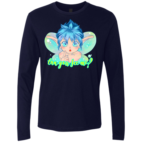 T-Shirts Midnight Navy / Small Can you see me Men's Premium Long Sleeve