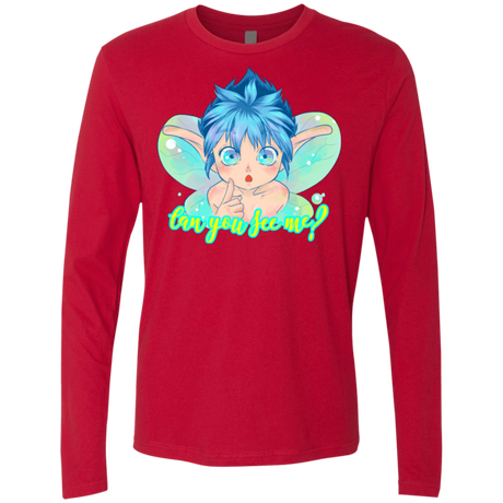 T-Shirts Red / Small Can you see me Men's Premium Long Sleeve