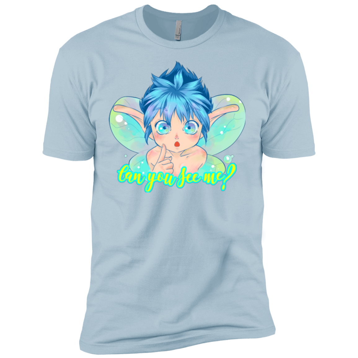 T-Shirts Light Blue / X-Small Can you see me Men's Premium T-Shirt