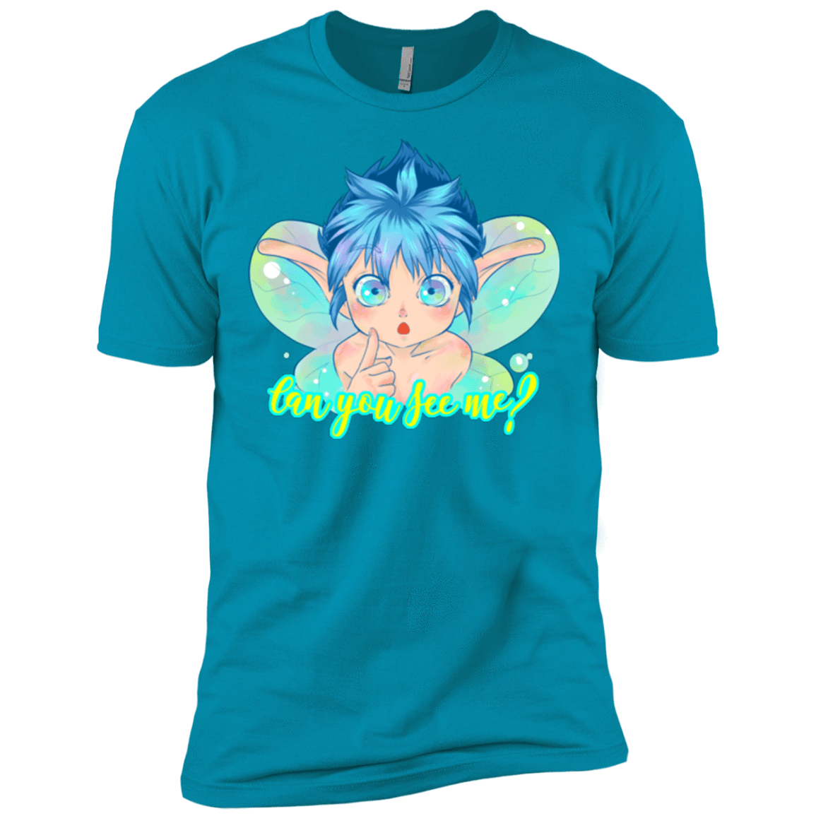 T-Shirts Turquoise / X-Small Can you see me Men's Premium T-Shirt