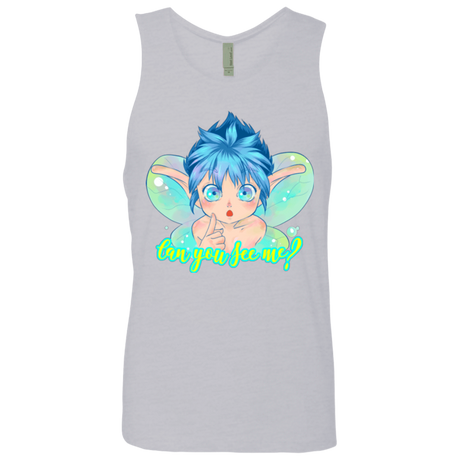 T-Shirts Heather Grey / Small Can you see me Men's Premium Tank Top