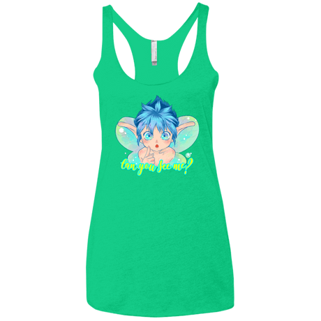 T-Shirts Envy / X-Small Can you see me Women's Triblend Racerback Tank