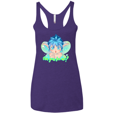 T-Shirts Purple / X-Small Can you see me Women's Triblend Racerback Tank