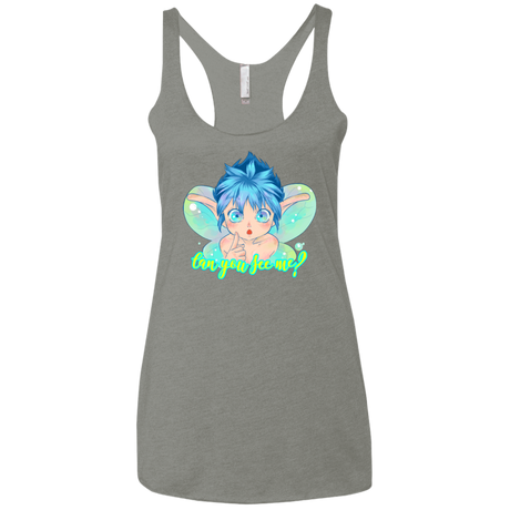 T-Shirts Venetian Grey / X-Small Can you see me Women's Triblend Racerback Tank