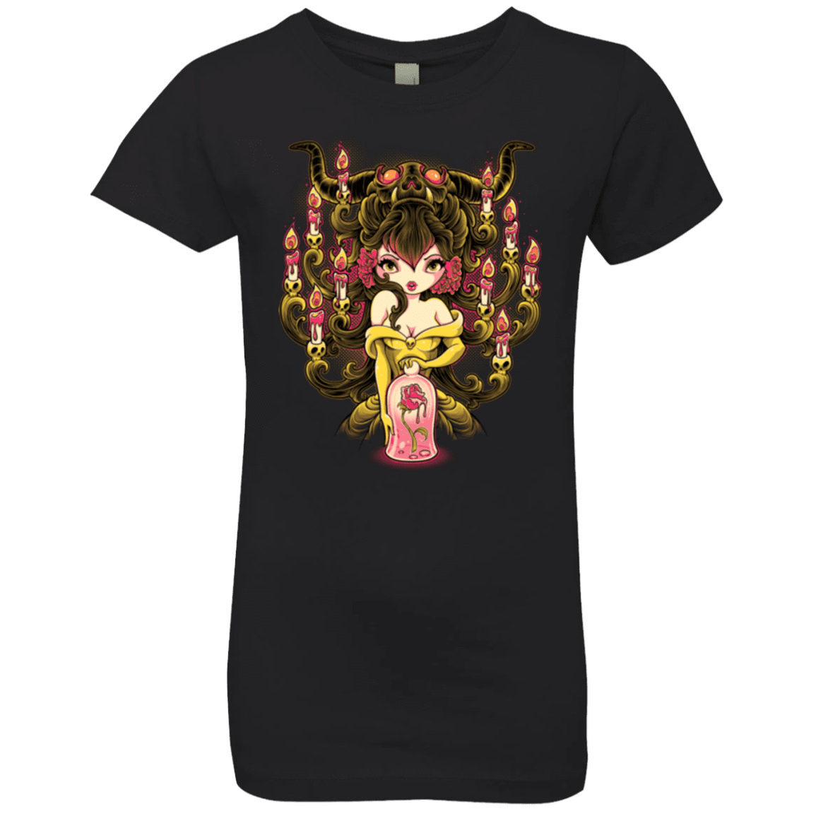 T-Shirts Black / YXS Candelabra Girls Premium T-Shirt