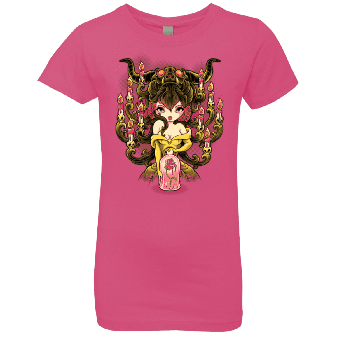 T-Shirts Hot Pink / YXS Candelabra Girls Premium T-Shirt