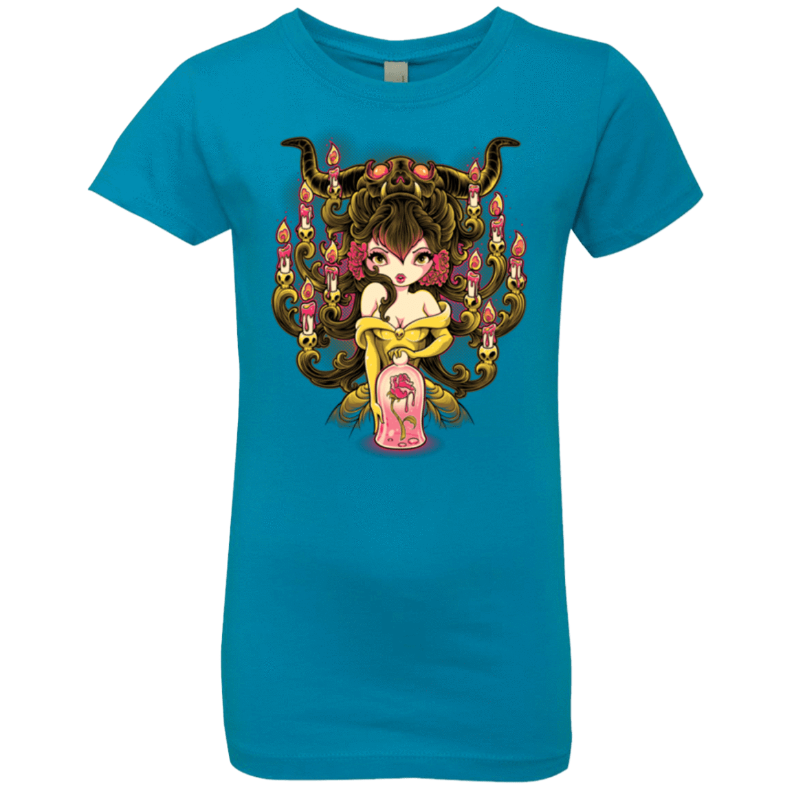 T-Shirts Turquoise / YXS Candelabra Girls Premium T-Shirt