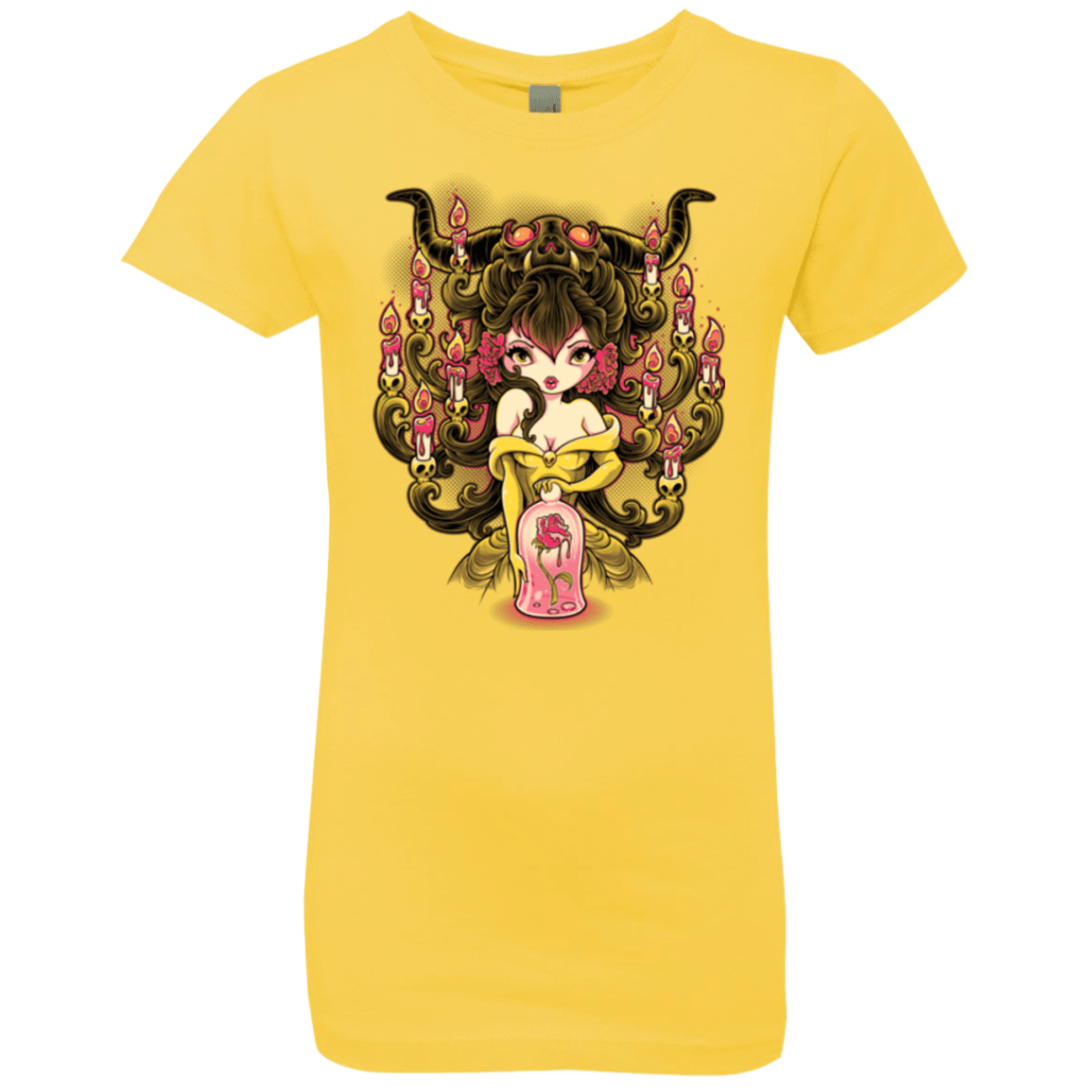 T-Shirts Vibrant Yellow / YXS Candelabra Girls Premium T-Shirt