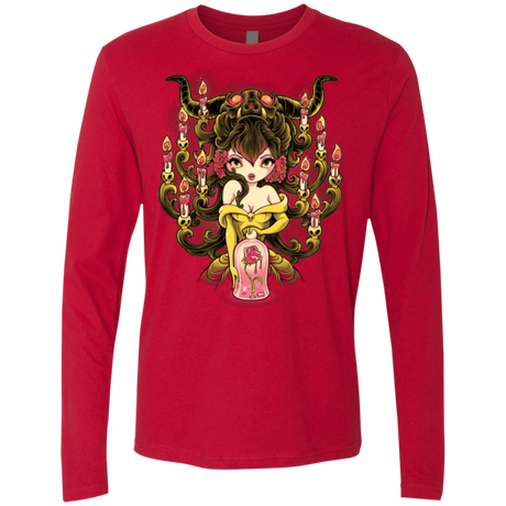 T-Shirts Red / Small Candelabra Men's Premium Long Sleeve