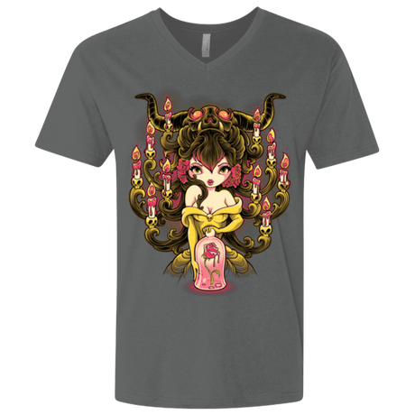 T-Shirts Heavy Metal / X-Small Candelabra Men's Premium V-Neck