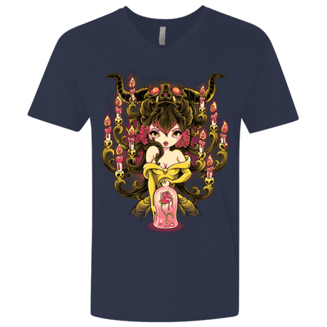 T-Shirts Midnight Navy / X-Small Candelabra Men's Premium V-Neck