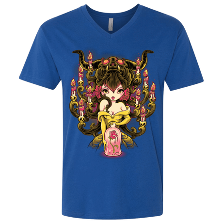 T-Shirts Royal / X-Small Candelabra Men's Premium V-Neck