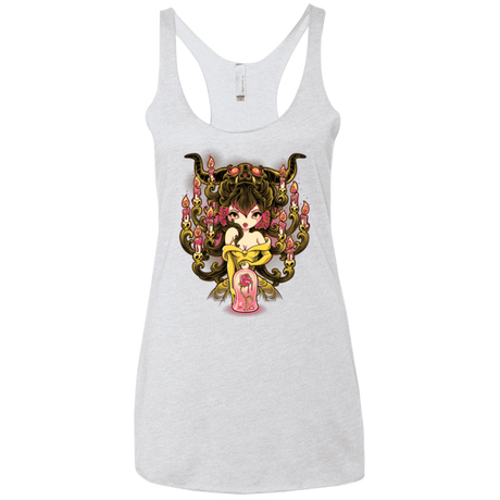 T-Shirts Heather White / X-Small Candelabra Women's Triblend Racerback Tank