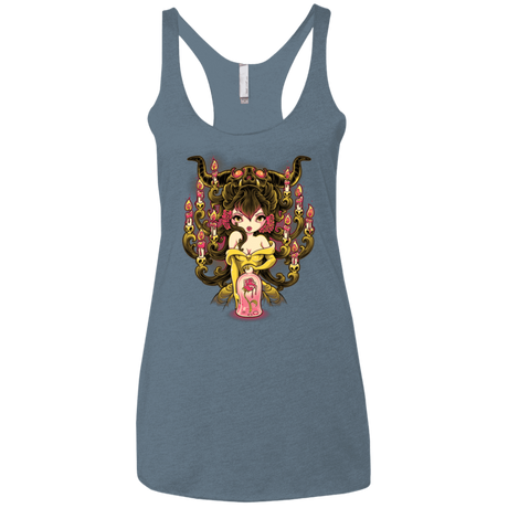 T-Shirts Indigo / X-Small Candelabra Women's Triblend Racerback Tank