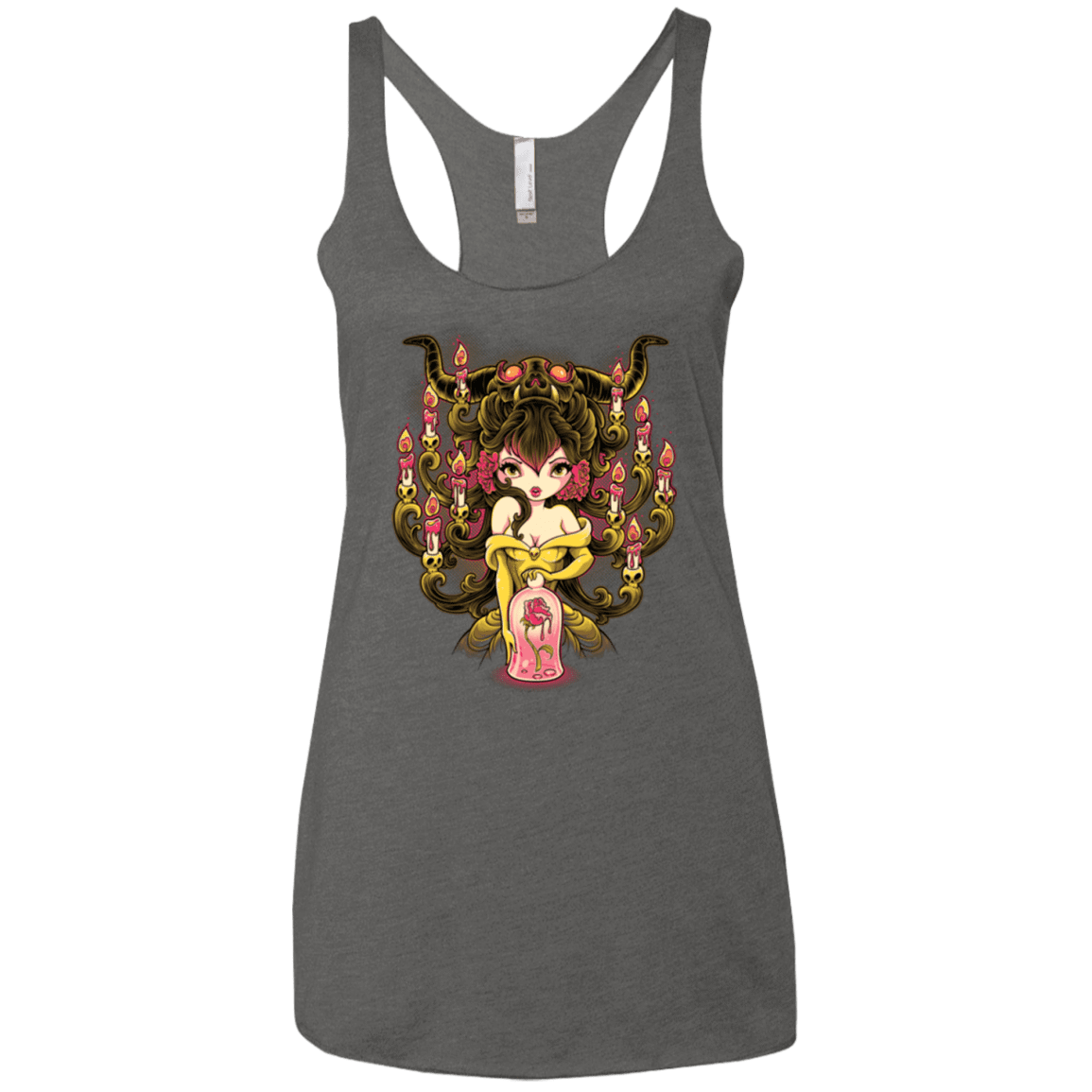 T-Shirts Premium Heather / X-Small Candelabra Women's Triblend Racerback Tank