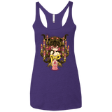 T-Shirts Purple / X-Small Candelabra Women's Triblend Racerback Tank