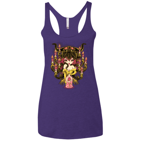 T-Shirts Purple / X-Small Candelabra Women's Triblend Racerback Tank