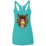 T-Shirts Tahiti Blue / X-Small Candelabra Women's Triblend Racerback Tank