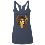 T-Shirts Vintage Navy / X-Small Candelabra Women's Triblend Racerback Tank