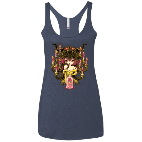 T-Shirts Vintage Navy / X-Small Candelabra Women's Triblend Racerback Tank