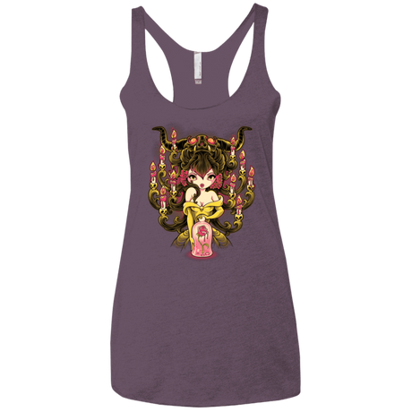 T-Shirts Vintage Purple / X-Small Candelabra Women's Triblend Racerback Tank