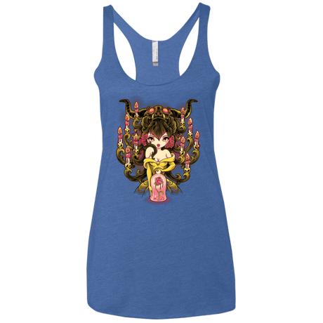 T-Shirts Vintage Royal / X-Small Candelabra Women's Triblend Racerback Tank