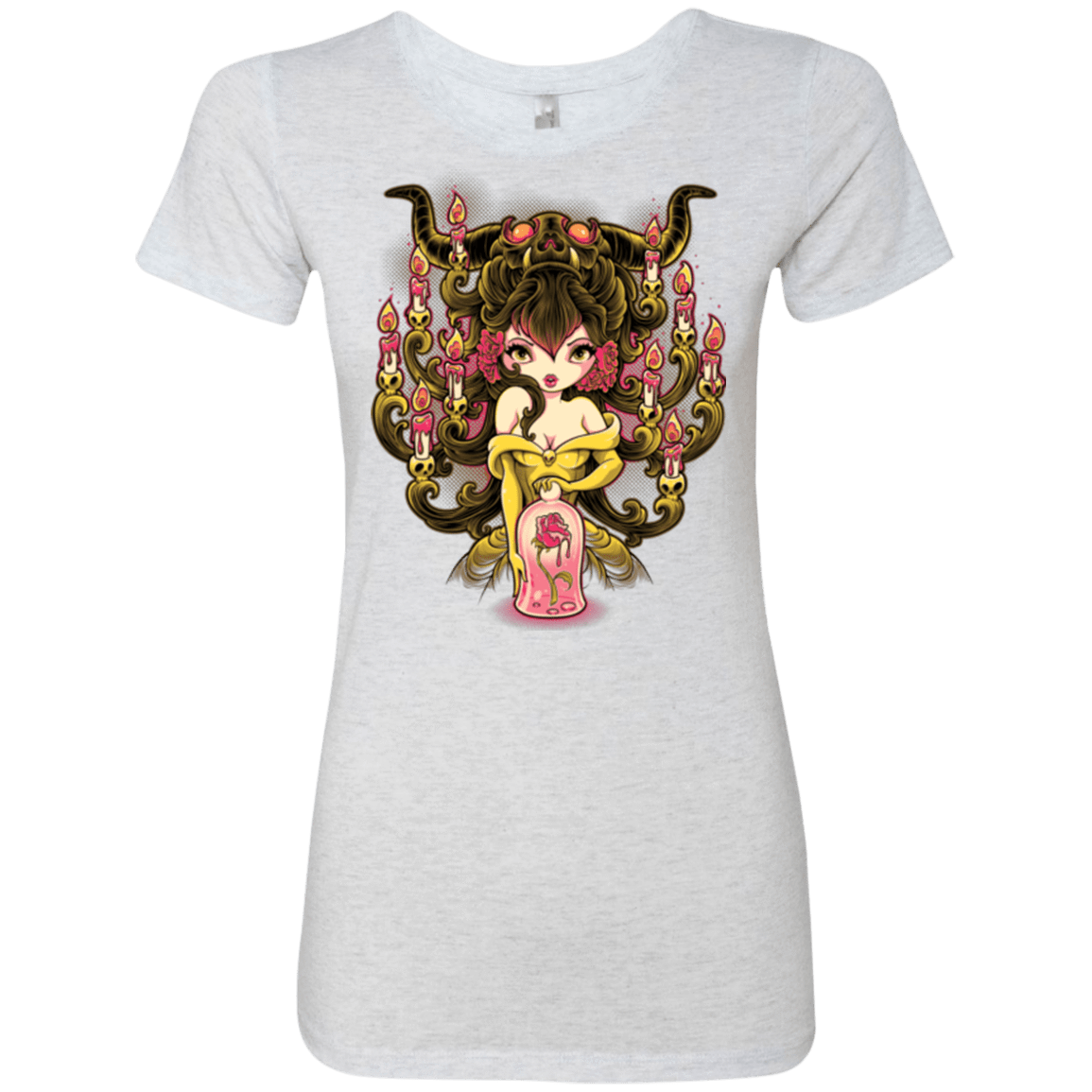 T-Shirts Heather White / Small Candelabra Women's Triblend T-Shirt