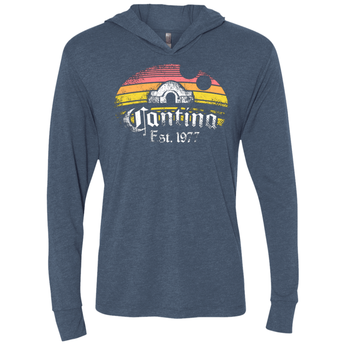 T-Shirts Indigo / X-Small Cantina Triblend Long Sleeve Hoodie Tee