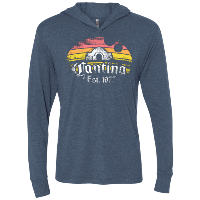 T-Shirts Indigo / X-Small Cantina Triblend Long Sleeve Hoodie Tee