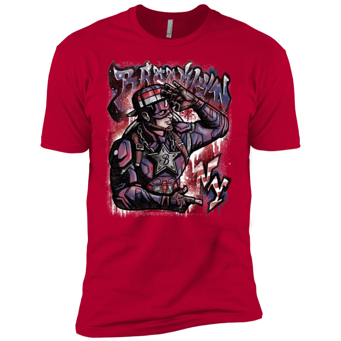 T-Shirts Red / YXS Cap Brooklyn Boys Premium T-Shirt