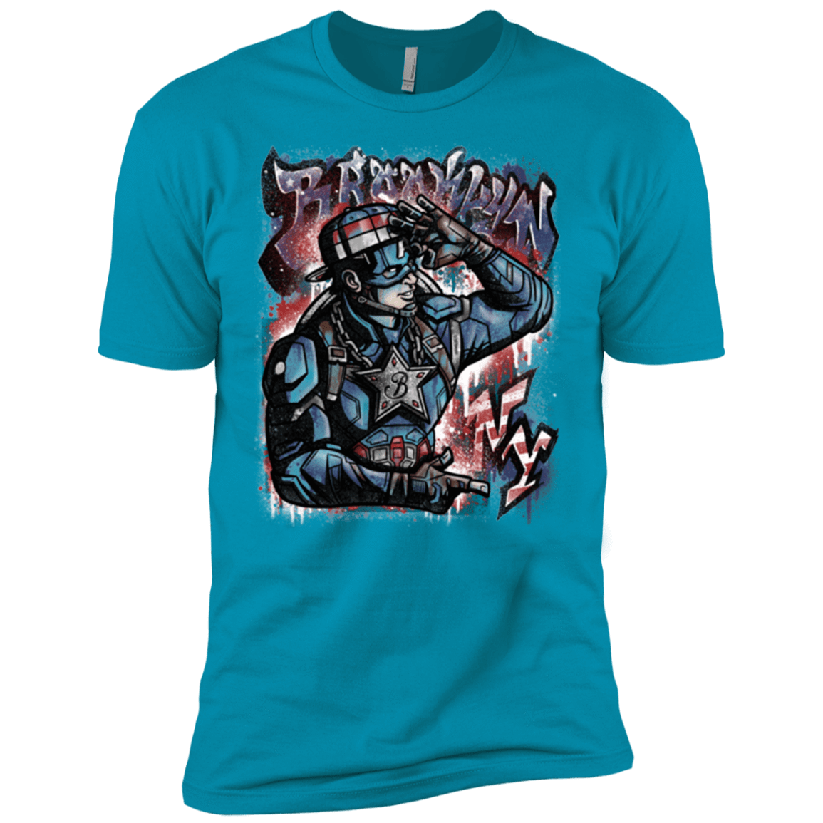 T-Shirts Turquoise / YXS Cap Brooklyn Boys Premium T-Shirt