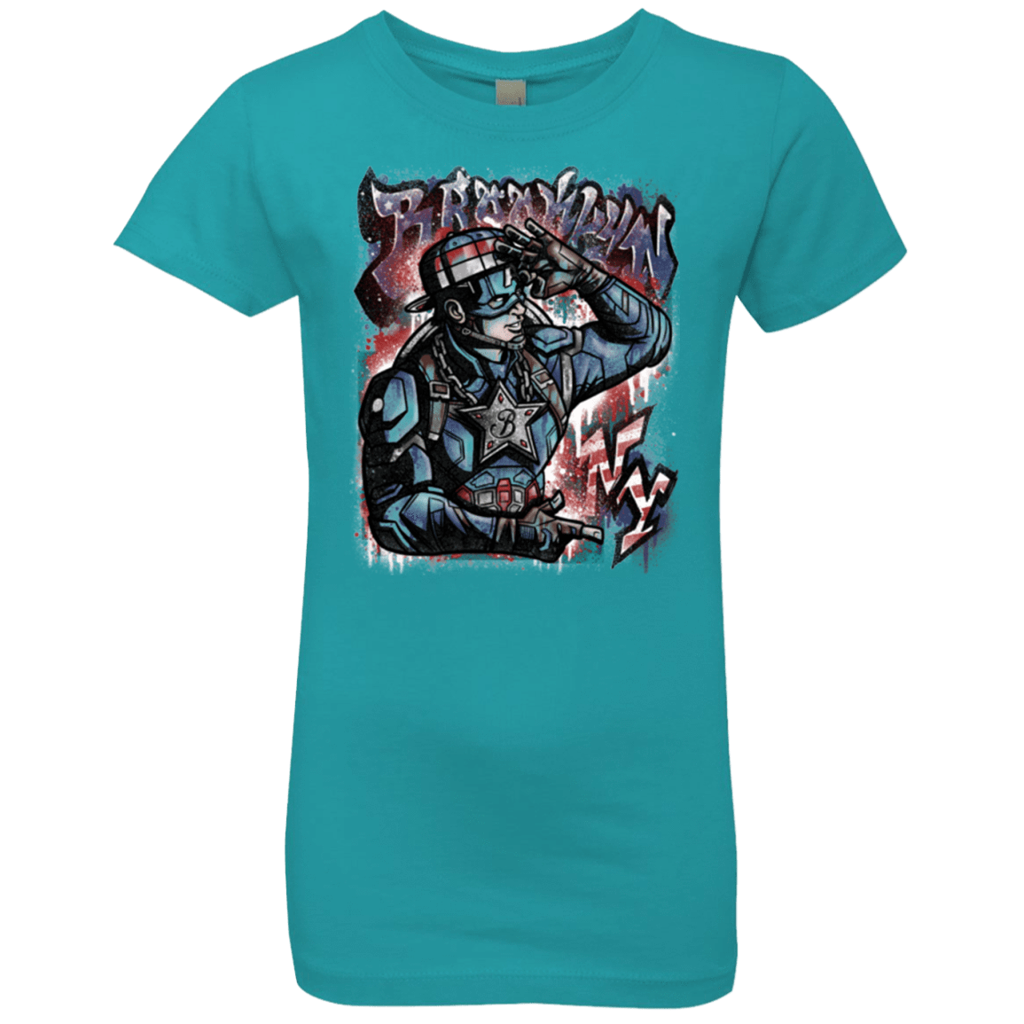 T-Shirts Tahiti Blue / YXS Cap Brooklyn Girls Premium T-Shirt