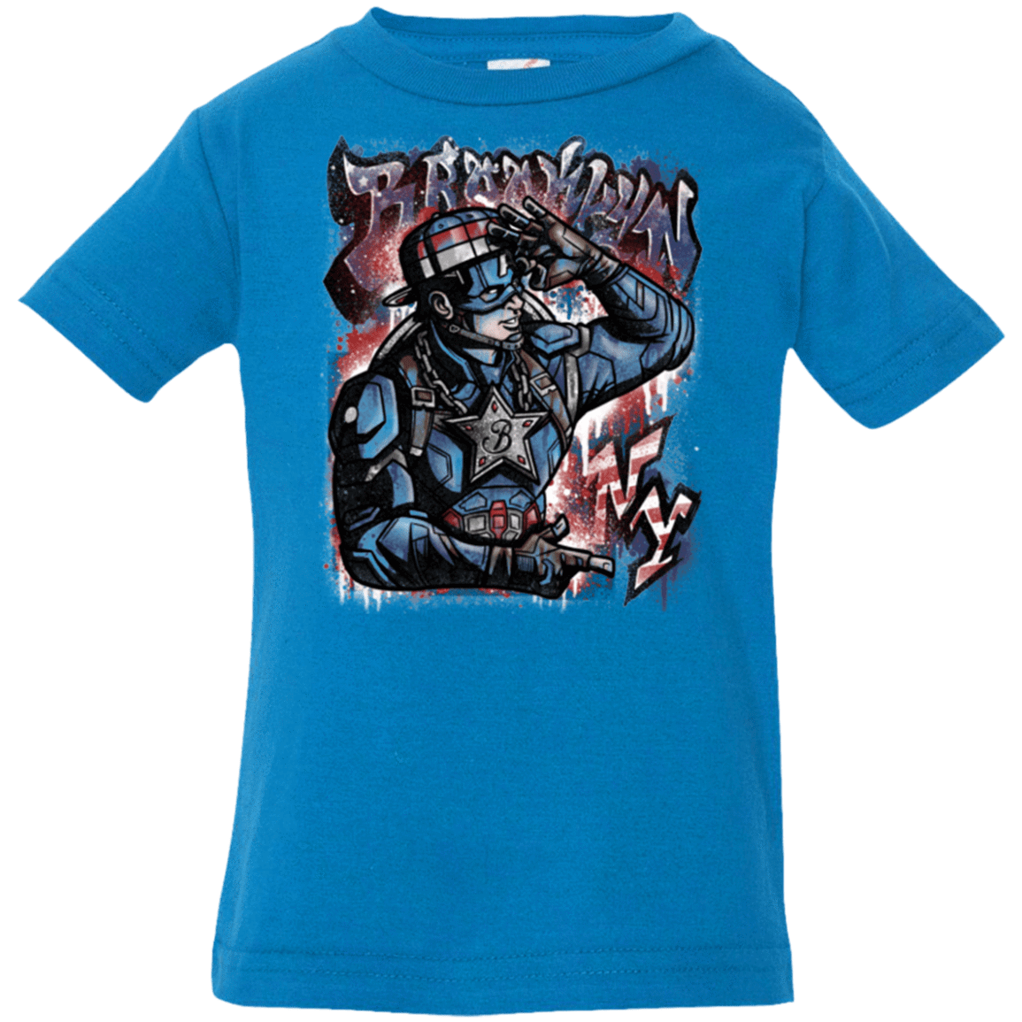 T-Shirts Cobalt / 6 Months Cap Brooklyn Infant PremiumT-Shirt