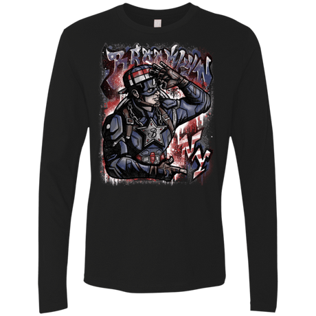 T-Shirts Black / Small Cap Brooklyn Men's Premium Long Sleeve