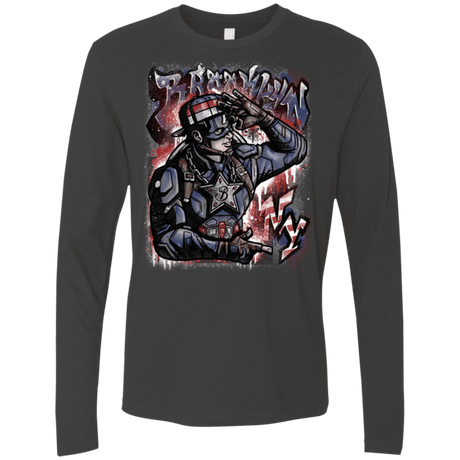 T-Shirts Heavy Metal / Small Cap Brooklyn Men's Premium Long Sleeve