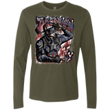 T-Shirts Military Green / Small Cap Brooklyn Men's Premium Long Sleeve