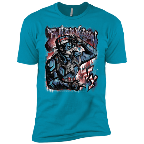 T-Shirts Turquoise / X-Small Cap Brooklyn Men's Premium T-Shirt