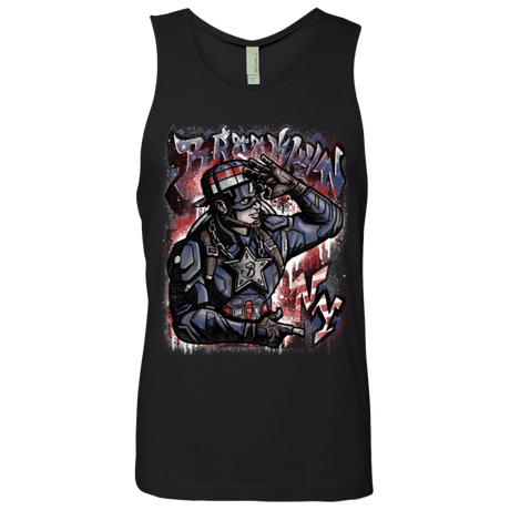 T-Shirts Black / Small Cap Brooklyn Men's Premium Tank Top